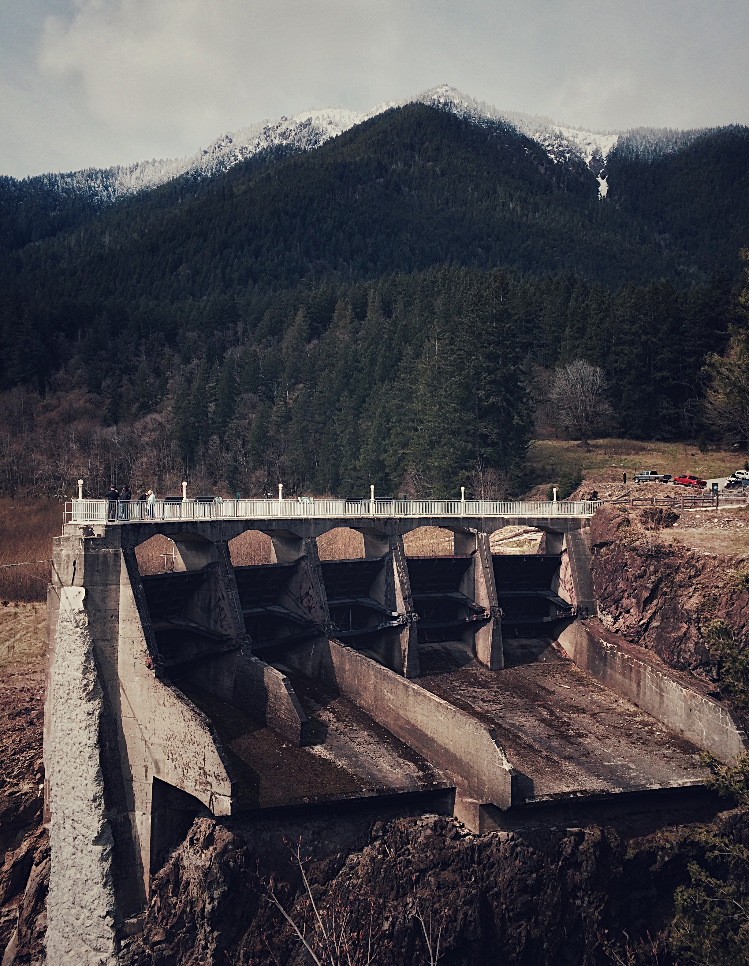 What's left of the Glines Canyon Dam (April 9, 2017)