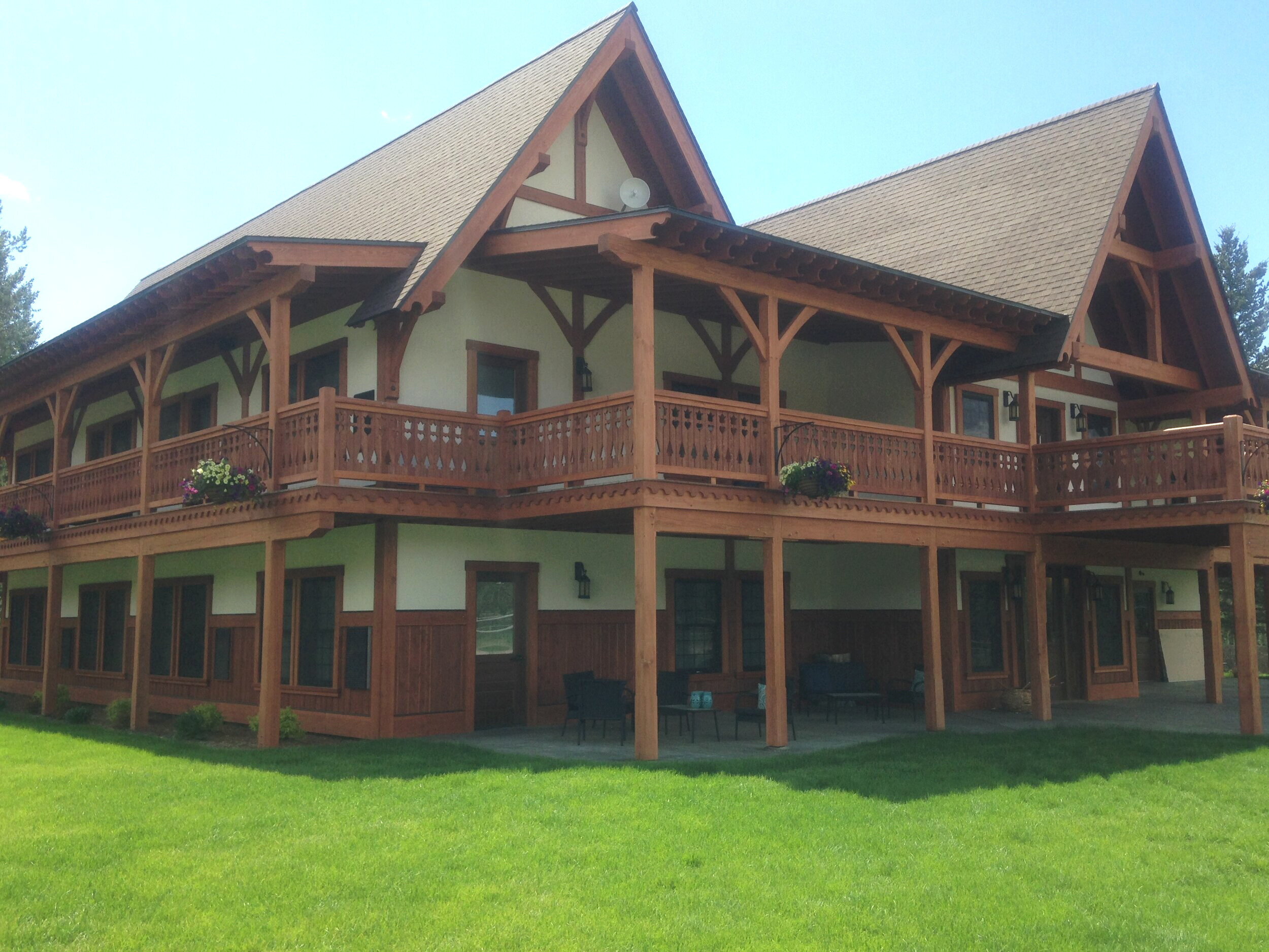  Traditional Chalet Style Timber frame. 