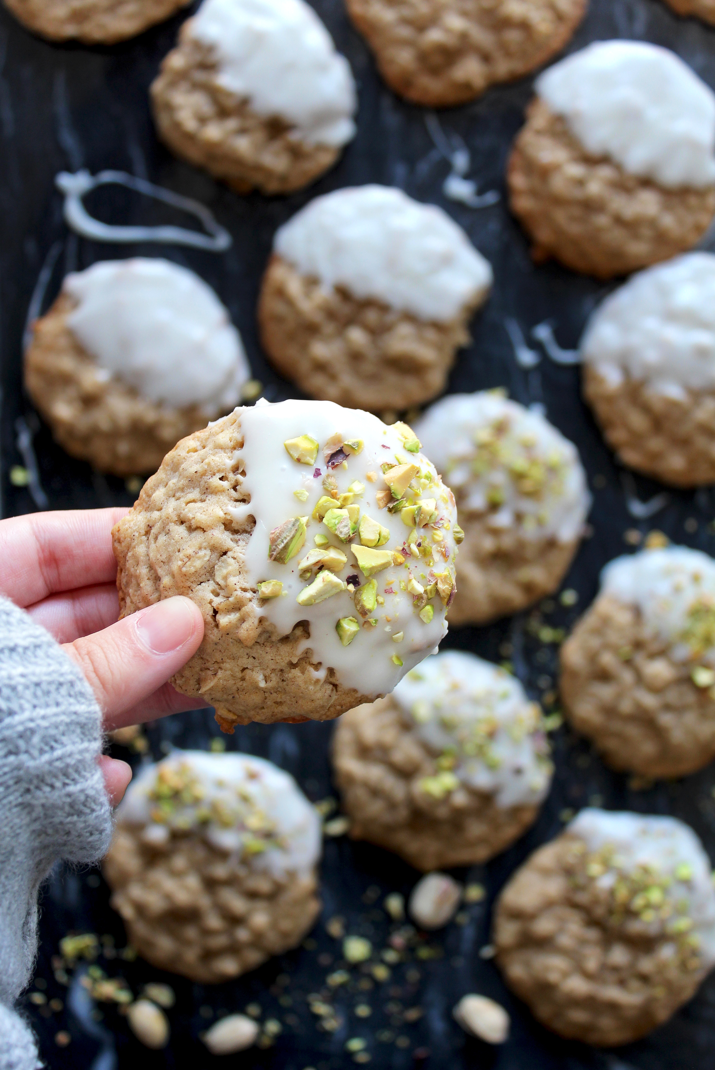 iced oatmeal cookies