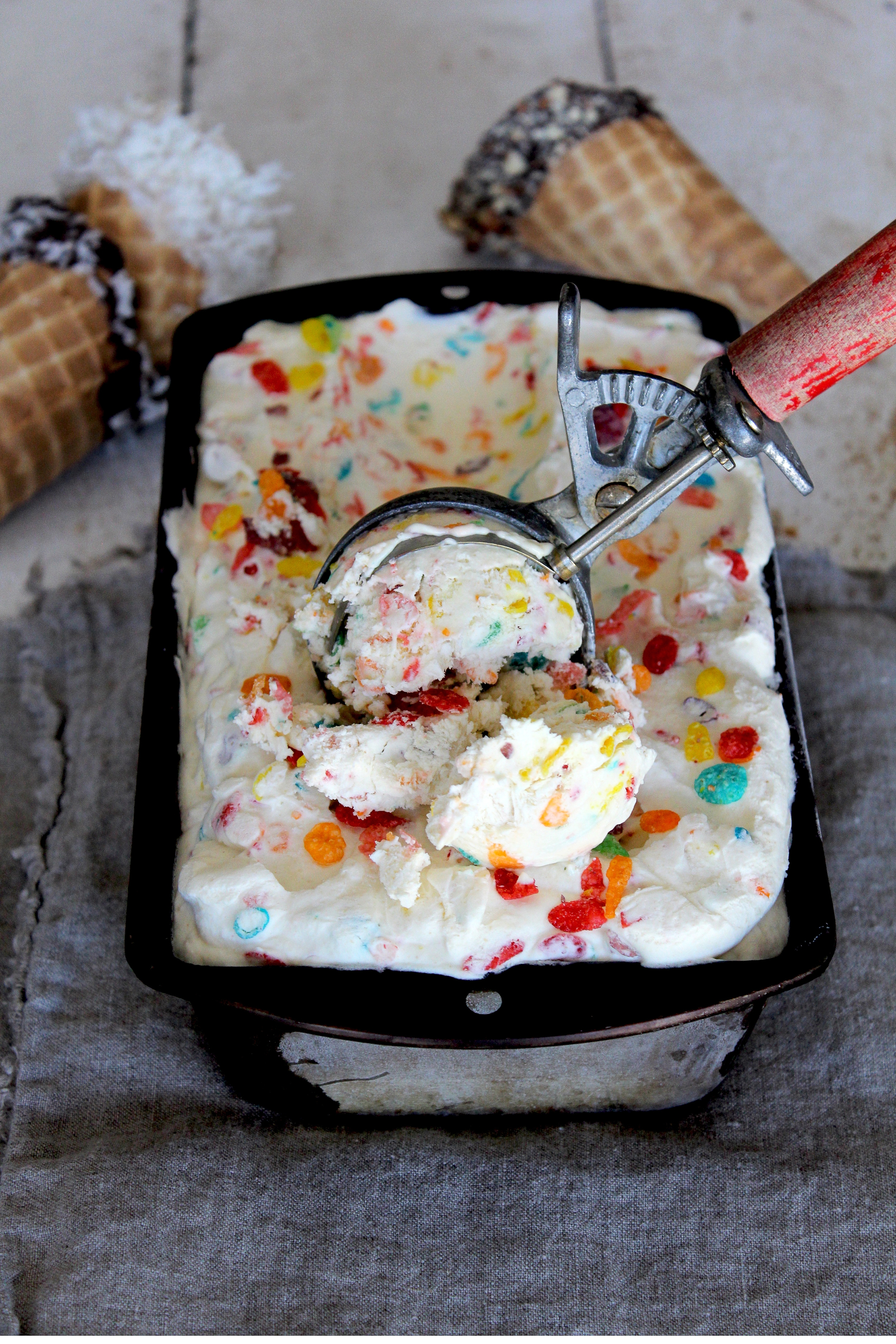 fruity pebble ice cream