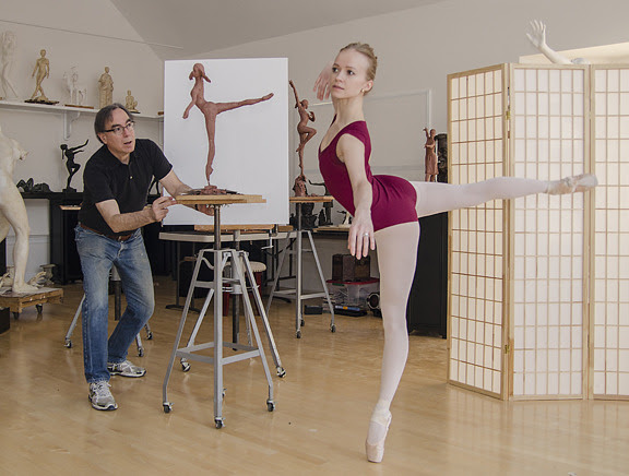   Early state new work in process working with American Ballet Theatre Corps de Ballet member Elina Miettinen. Photo: Richard Lerner  