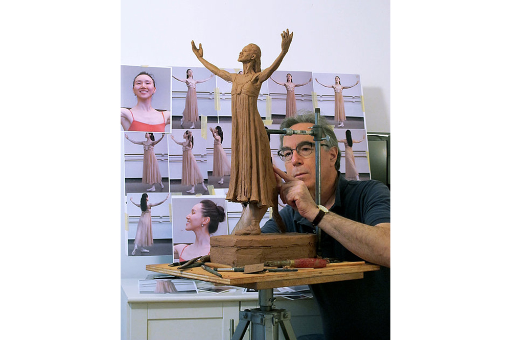 Hee Seo, Curtain Call Marc with in process plastaline model for Hee Seo, Curtain Call