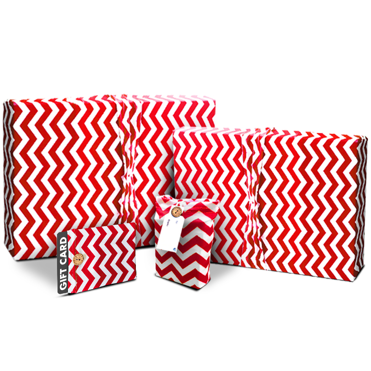 Stripe Red White  Printable Christmas Concert Gift Voucher