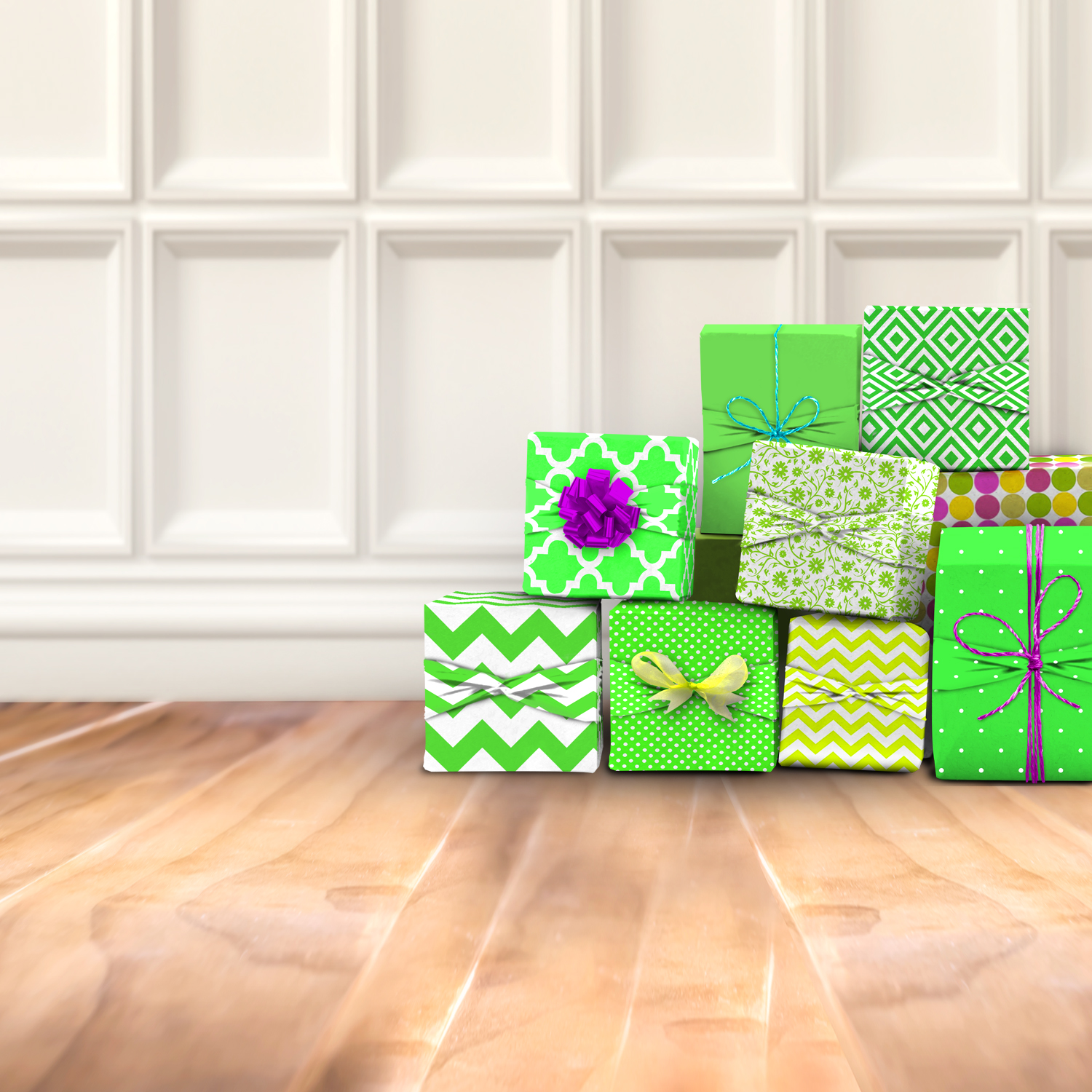  Wrapeez Gift Wrap – Quick & Easy Present Wrapping With Built-in  Bows – Stretchable Reusable/Eco-Friendly Fabric Fits All Shapes & Sizes –  Perfect for On-The-Go – No Scissors/Tape Needed (Green Dots