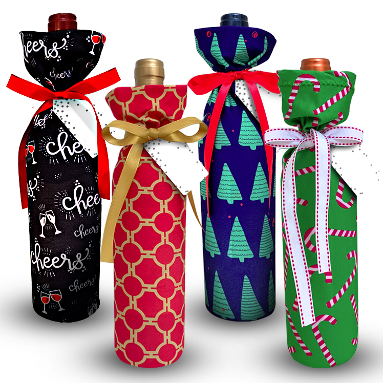 Details about   Wine Bottle Bags Gift Wine Bottle with Drawstring Tag And Rope Reusable Covers 