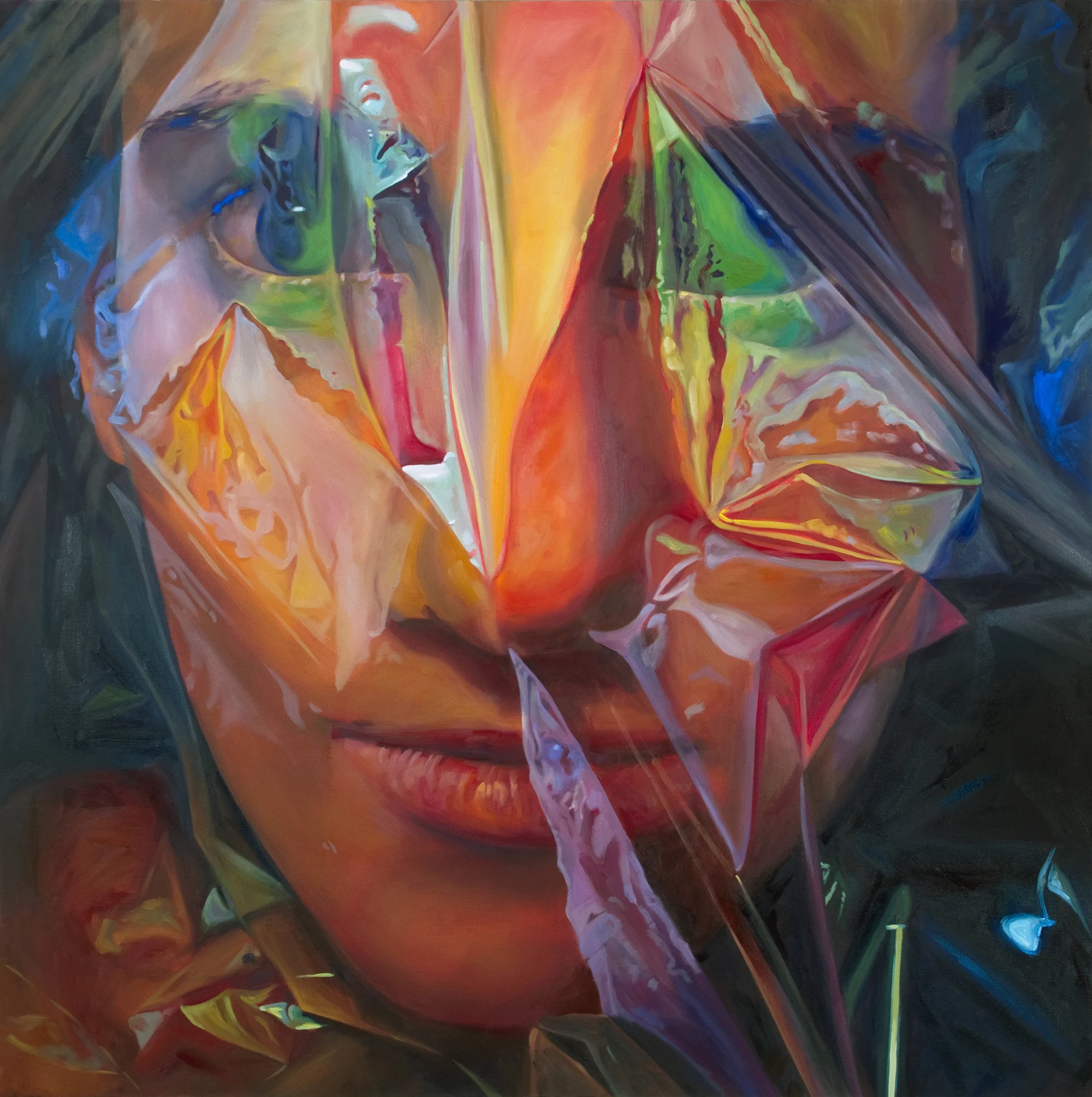 oil on canvas 48 x 48 in