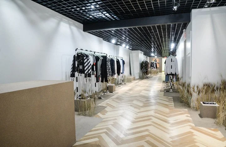 OFF-WHITE install for Virgil Abloh