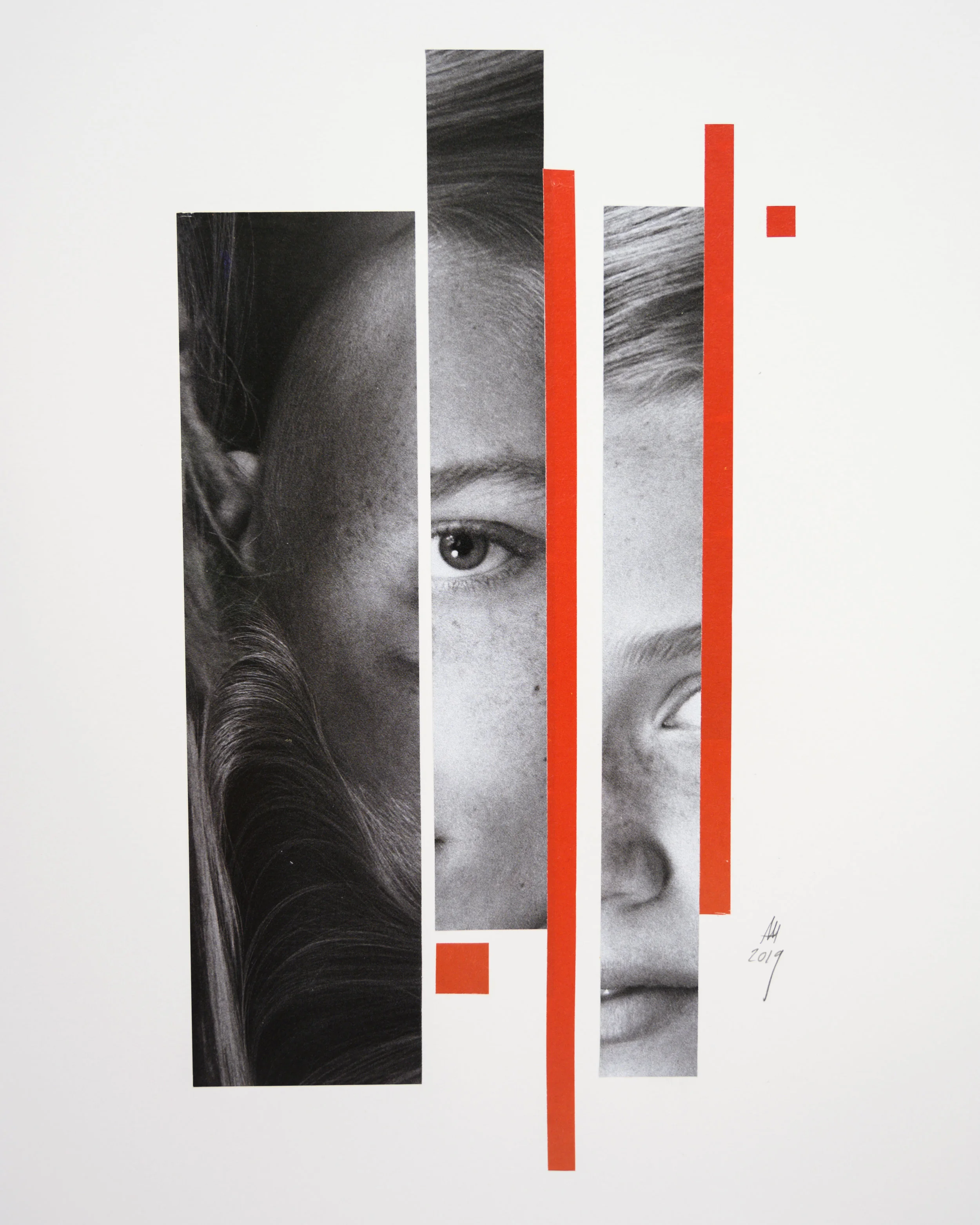 analog collage geometric abstract by Agata Rek