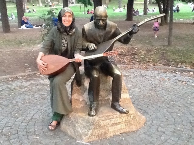 with Ashik Veysel, Gülhane Park, Istanbul
