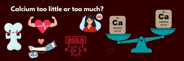 Calcium too little or too much, both can create health issues