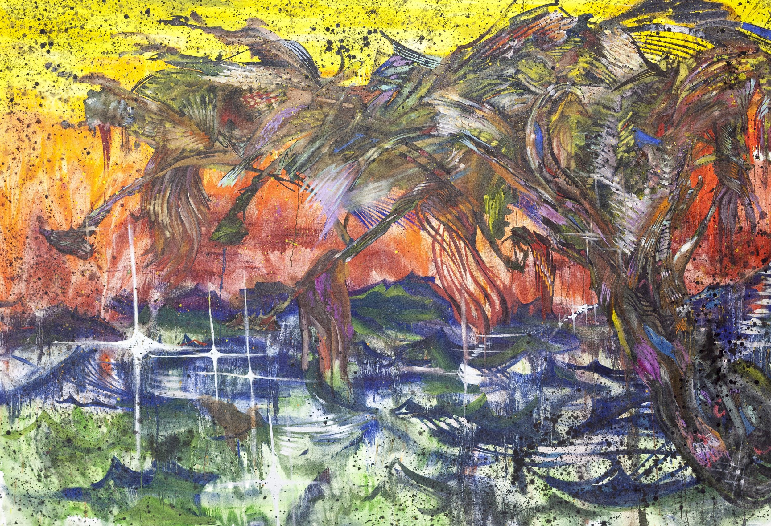 Lost Man's River, 76 in x 114 in , 2016