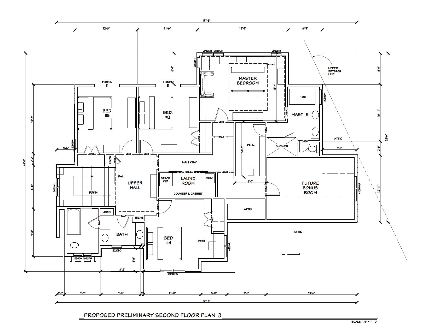 Edina New Build | 2nd Floor Plan