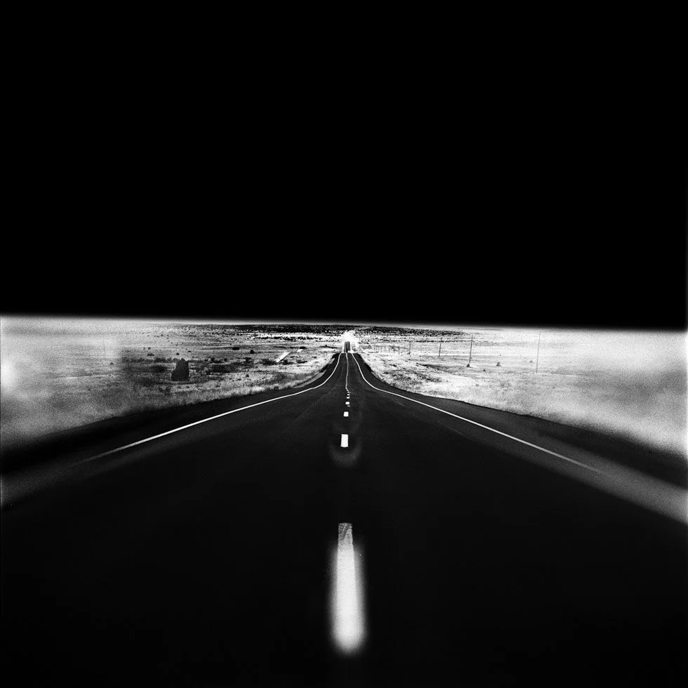 Dave Anderson. "Dark Road, New Mexico."
4/15 Gelatin silver print.