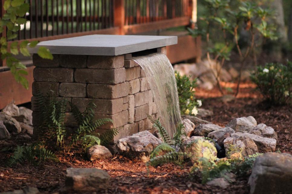 pavers waterfall