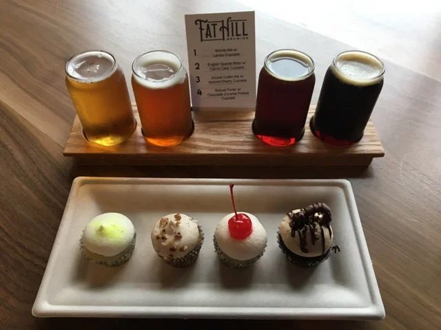 A previous year’s cupcake flight