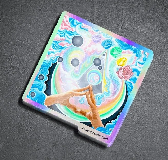 Holographic "ZEN" sticker