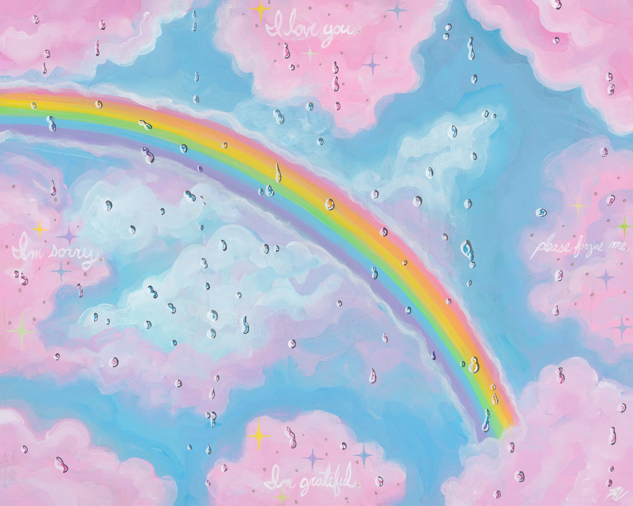 "Lil rainbow prayer painting" prints