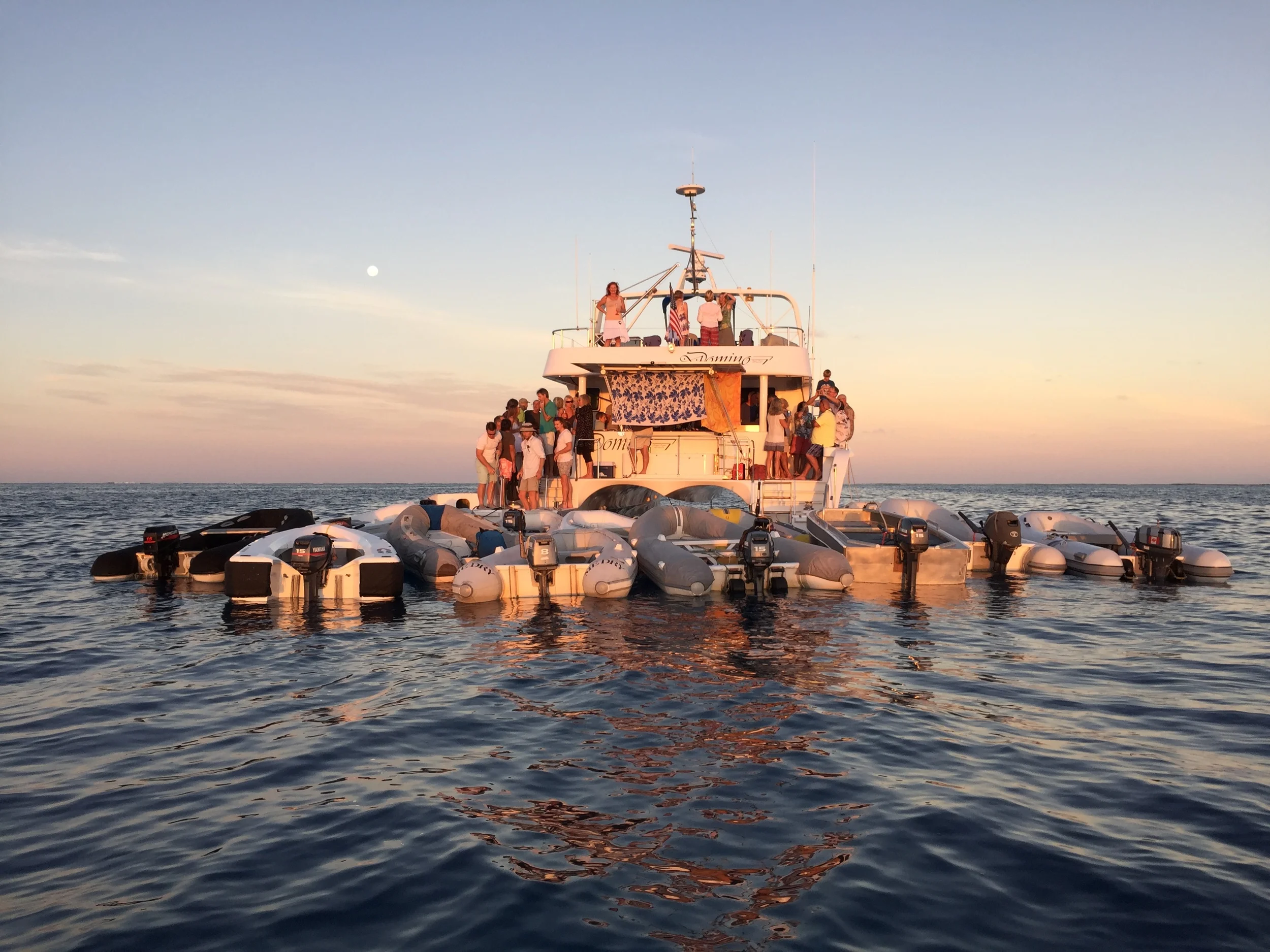 Sundowners at Minerva Reef