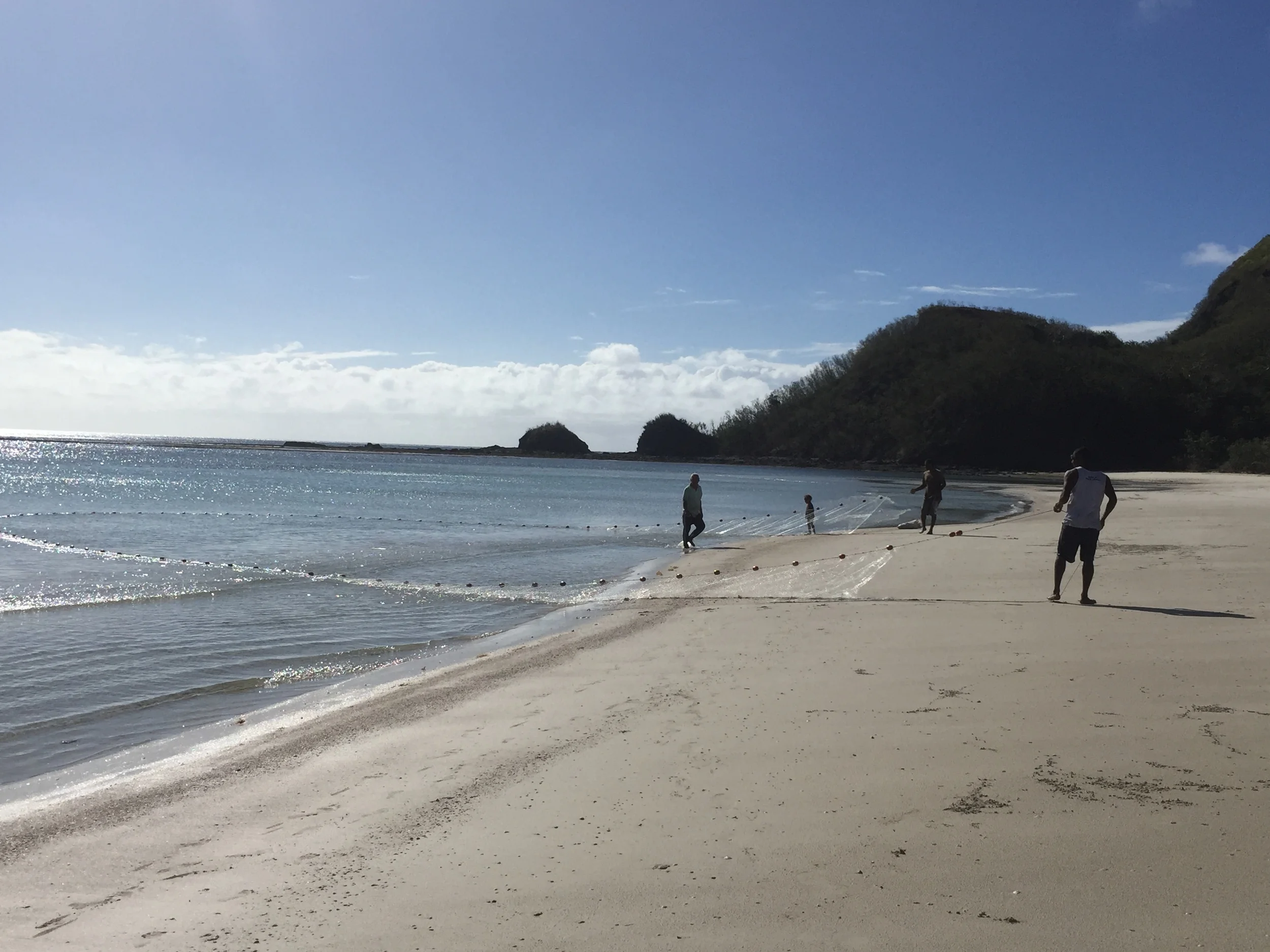 Net fishing with the locals