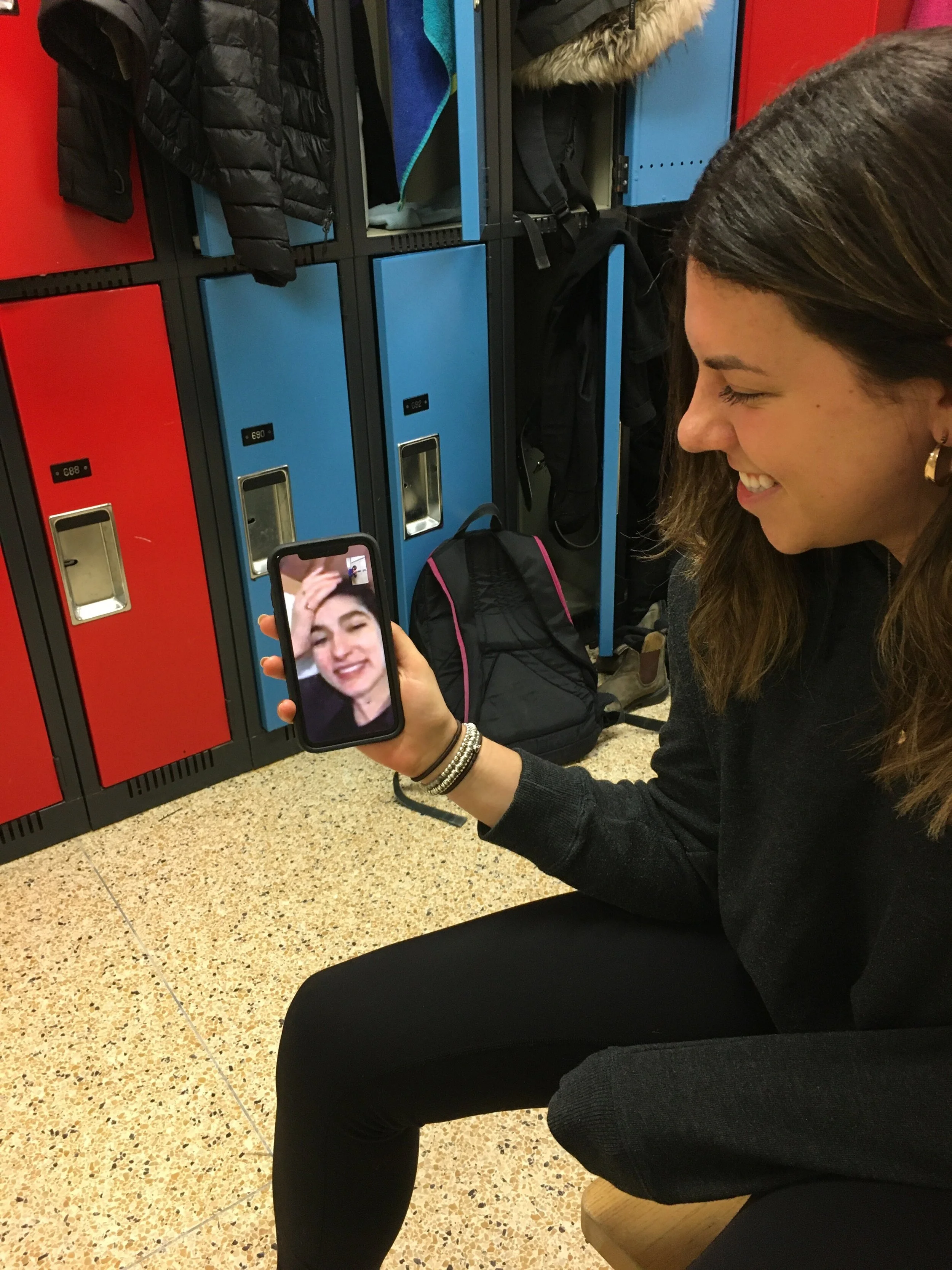 2019-20 Jennifer facetiming with Adrienne in France with Carol taking the photo.jpeg