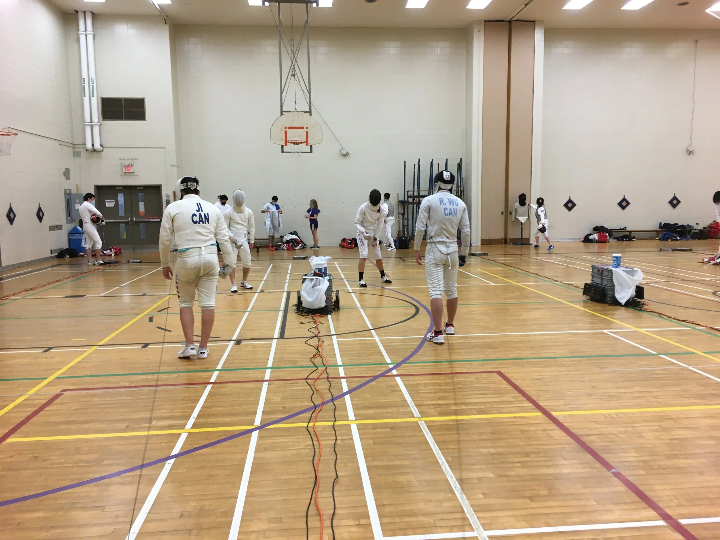 Everyone is saving their long socks for tournaments except Danté.JPG