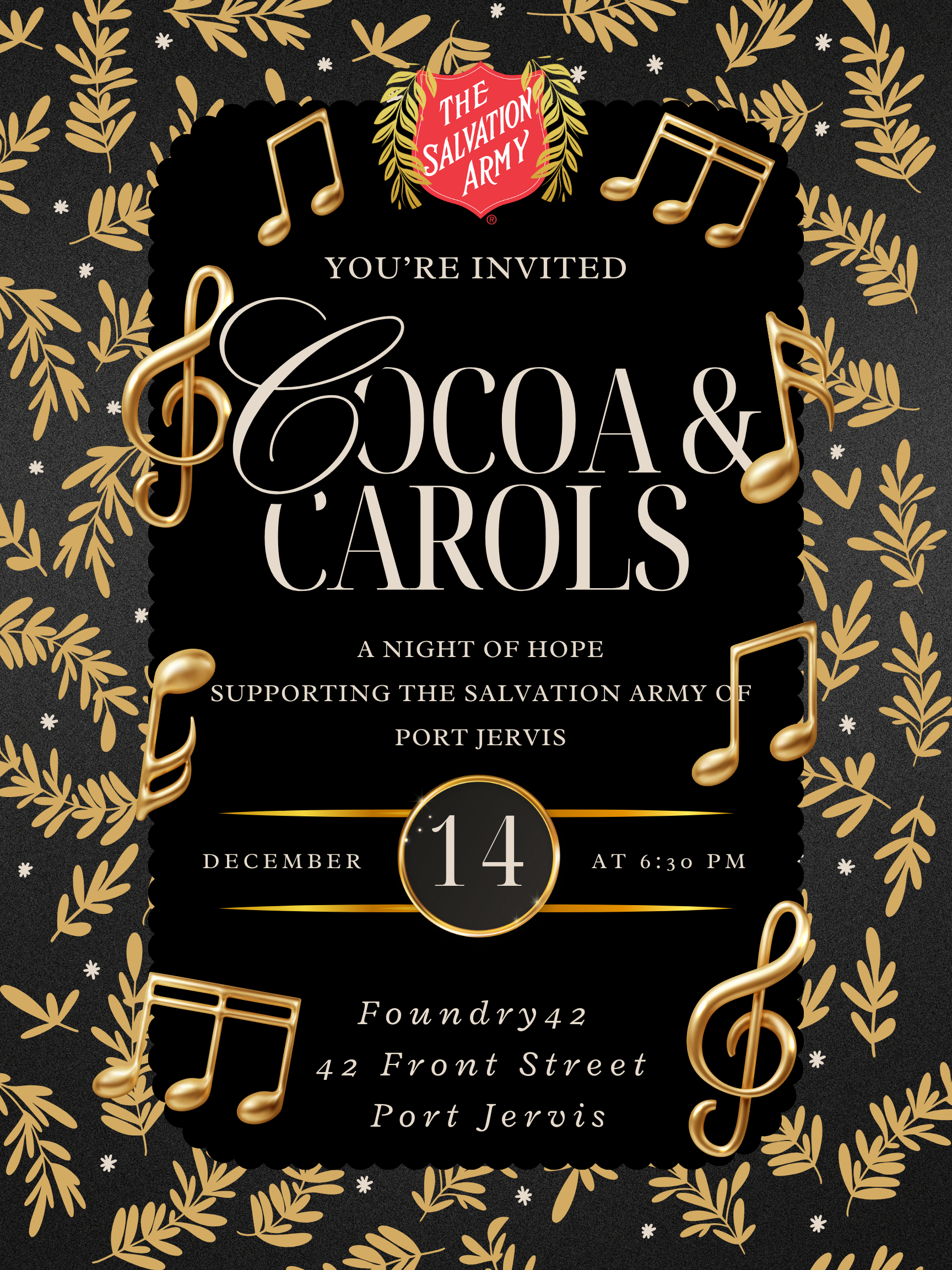 Cocoa &amp; Carols for a Cause!