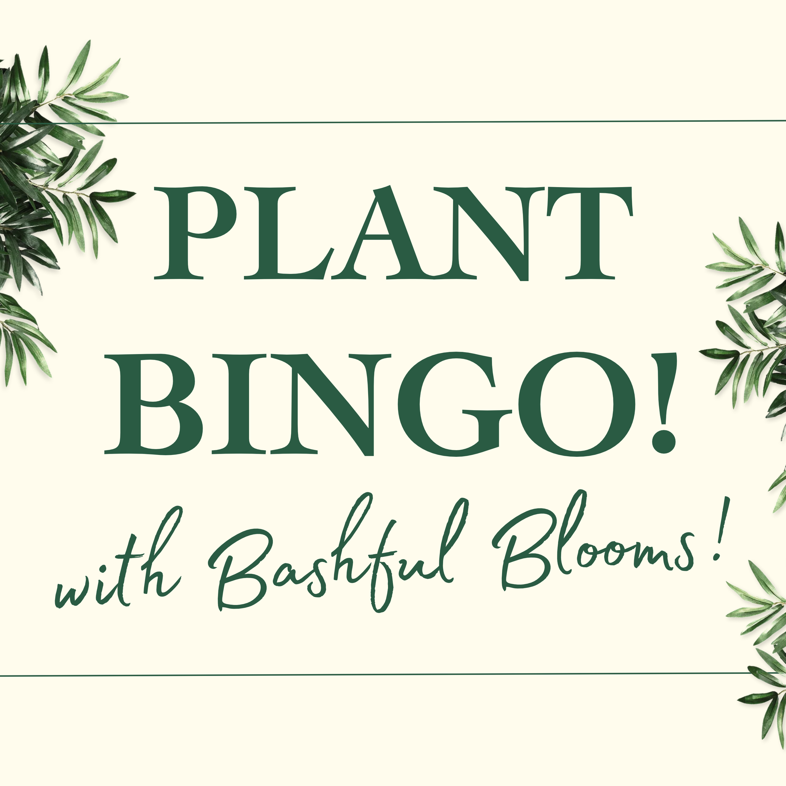 Plant Bingo with Bashful Blooms