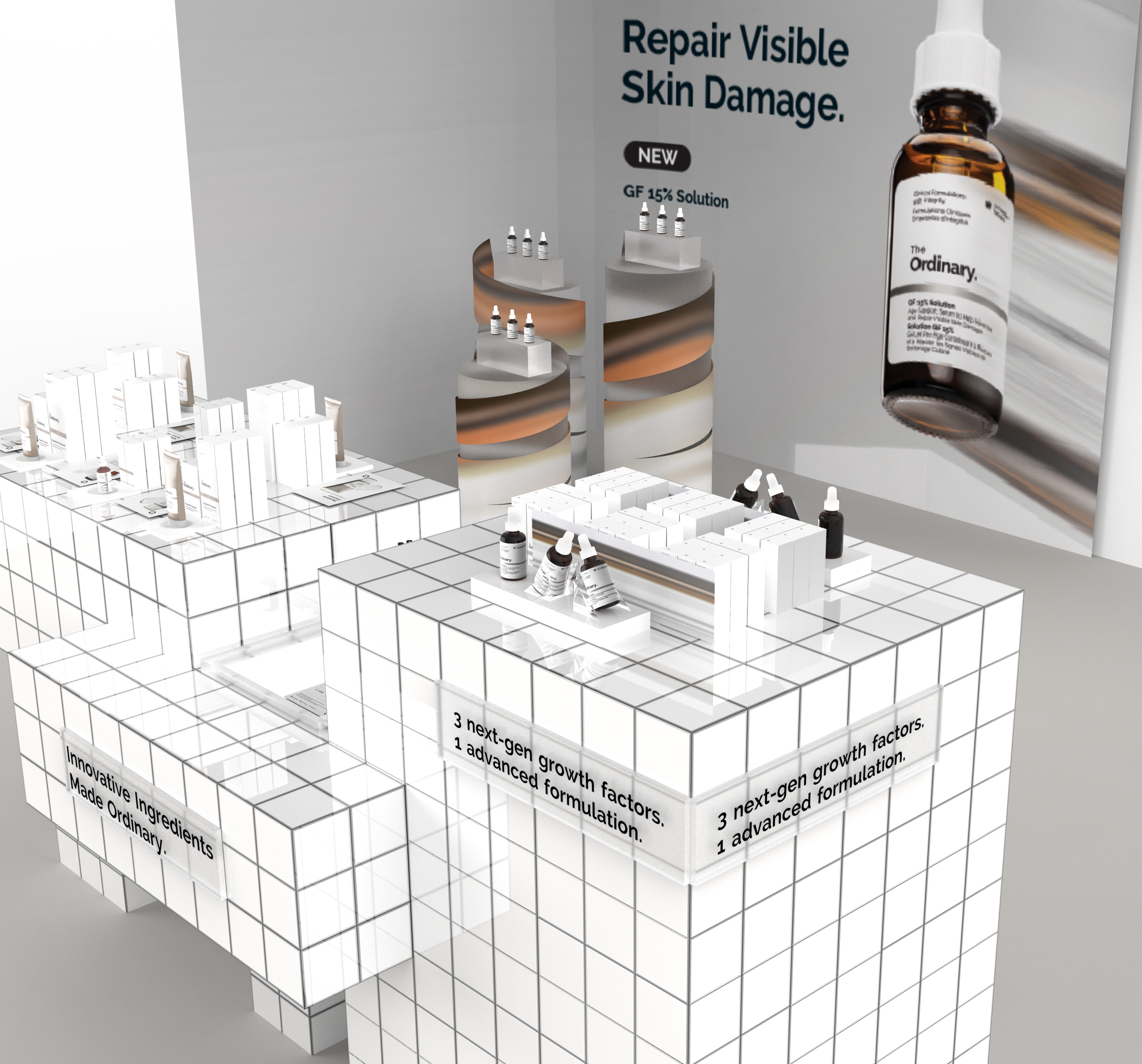  Motion blur inspired details on pedestals and glorifiers 