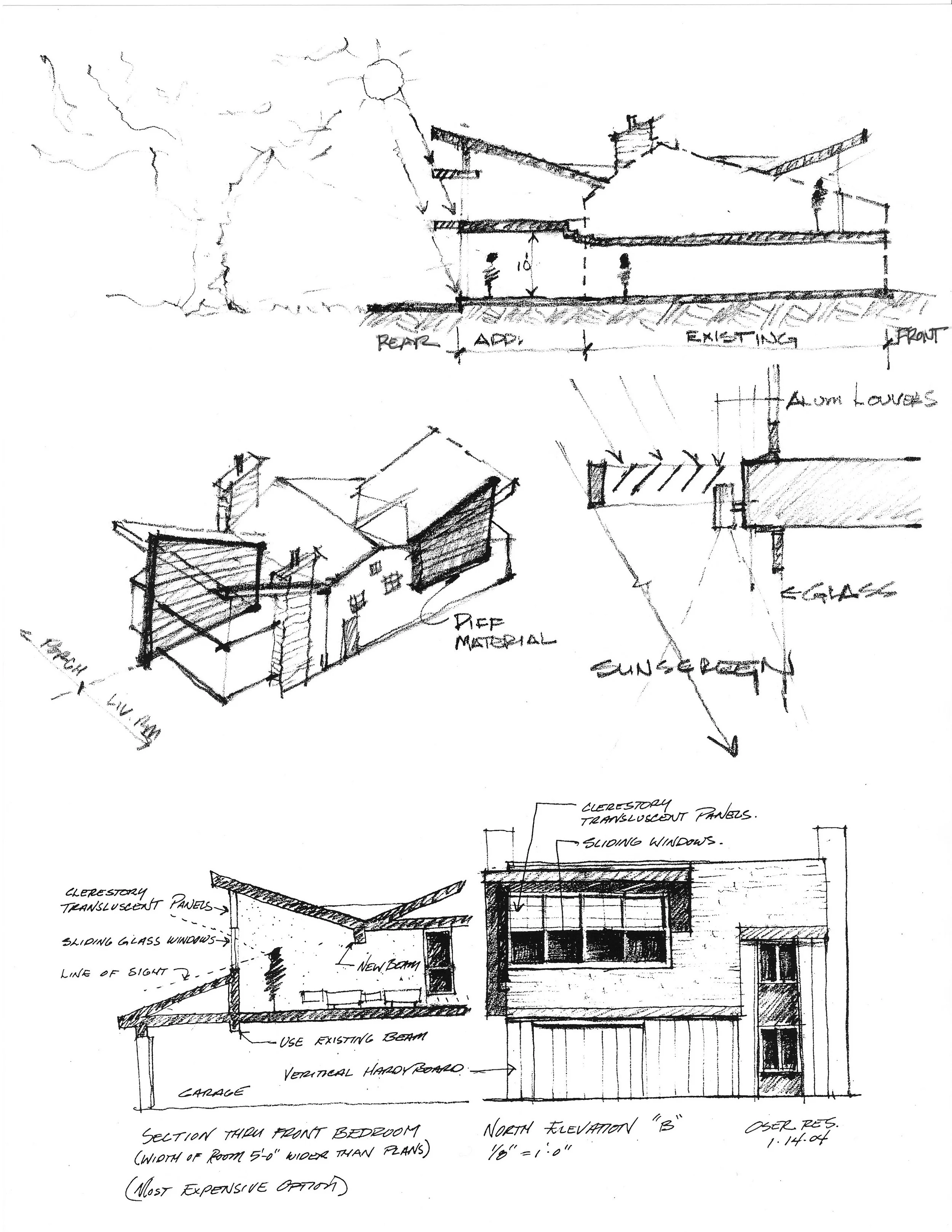 Luther Paul Weber Contemporary Addition Sketch 1