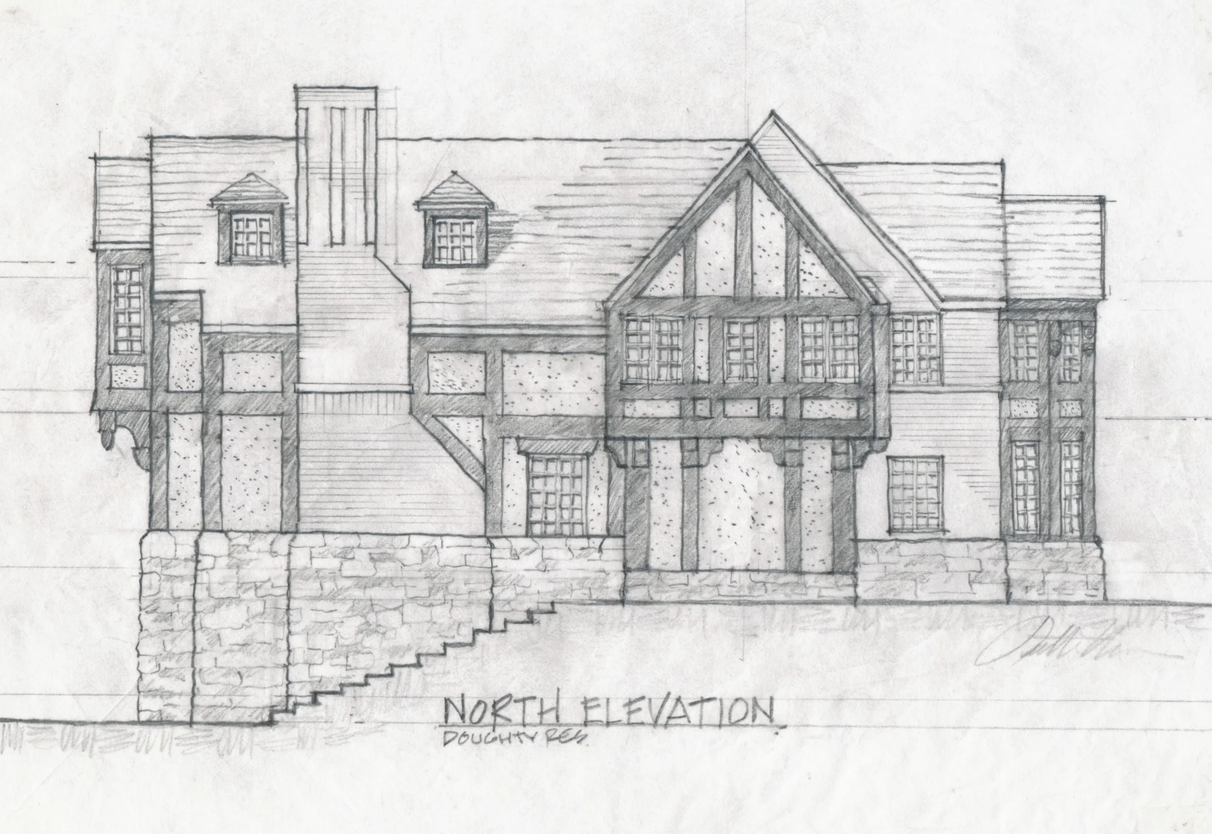 Luther Paul Weber Heavy Timber Tudor Sketch 1