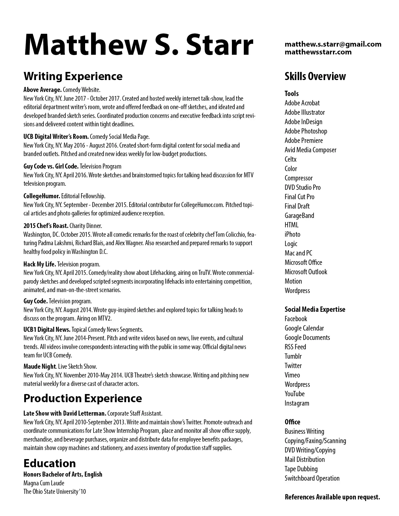 Matthew Starr Writing Resume October 2017.jpg