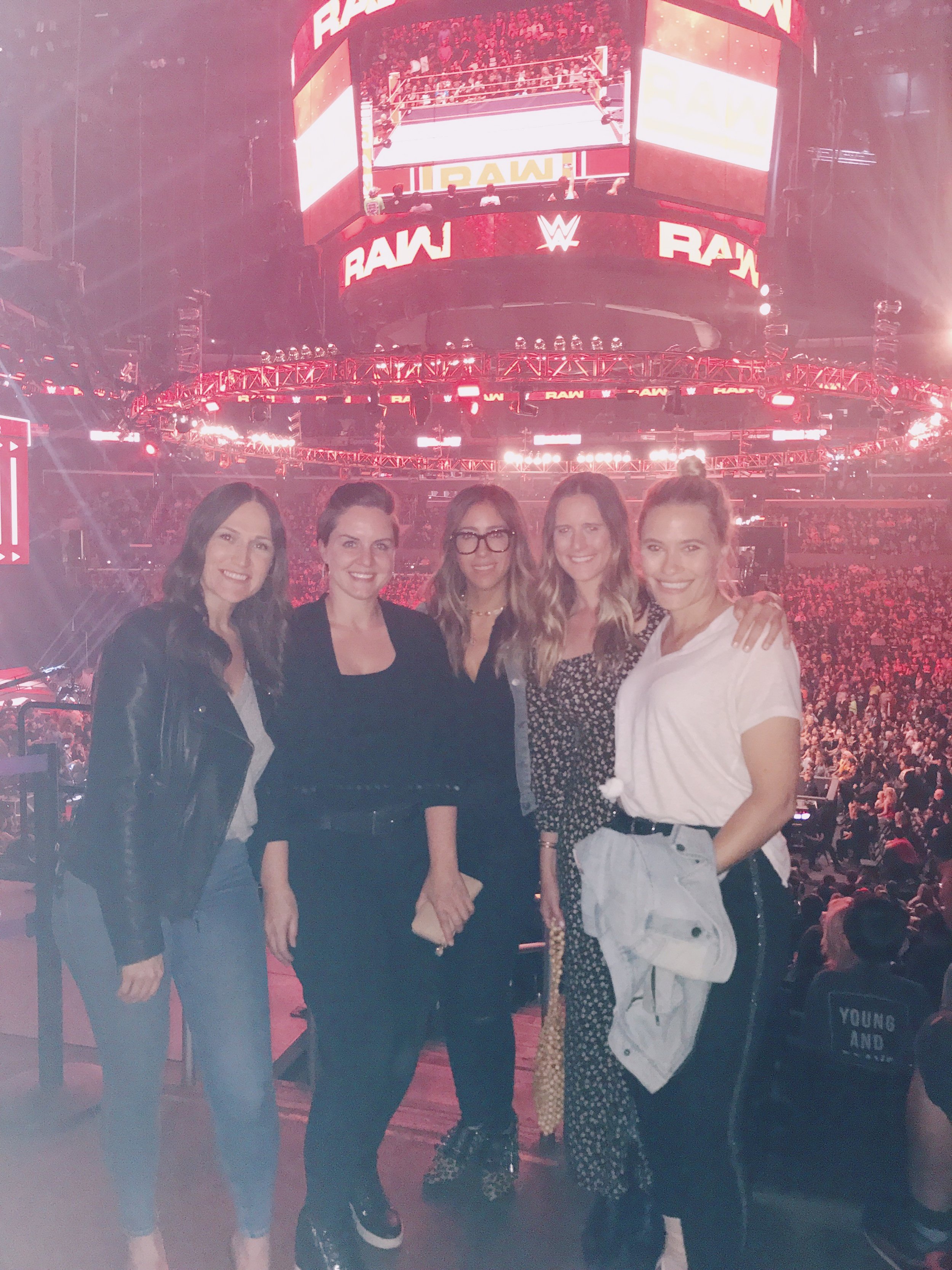 The CTB LA Team had a great time at Monday Night Raw with Talent and Talent Reps