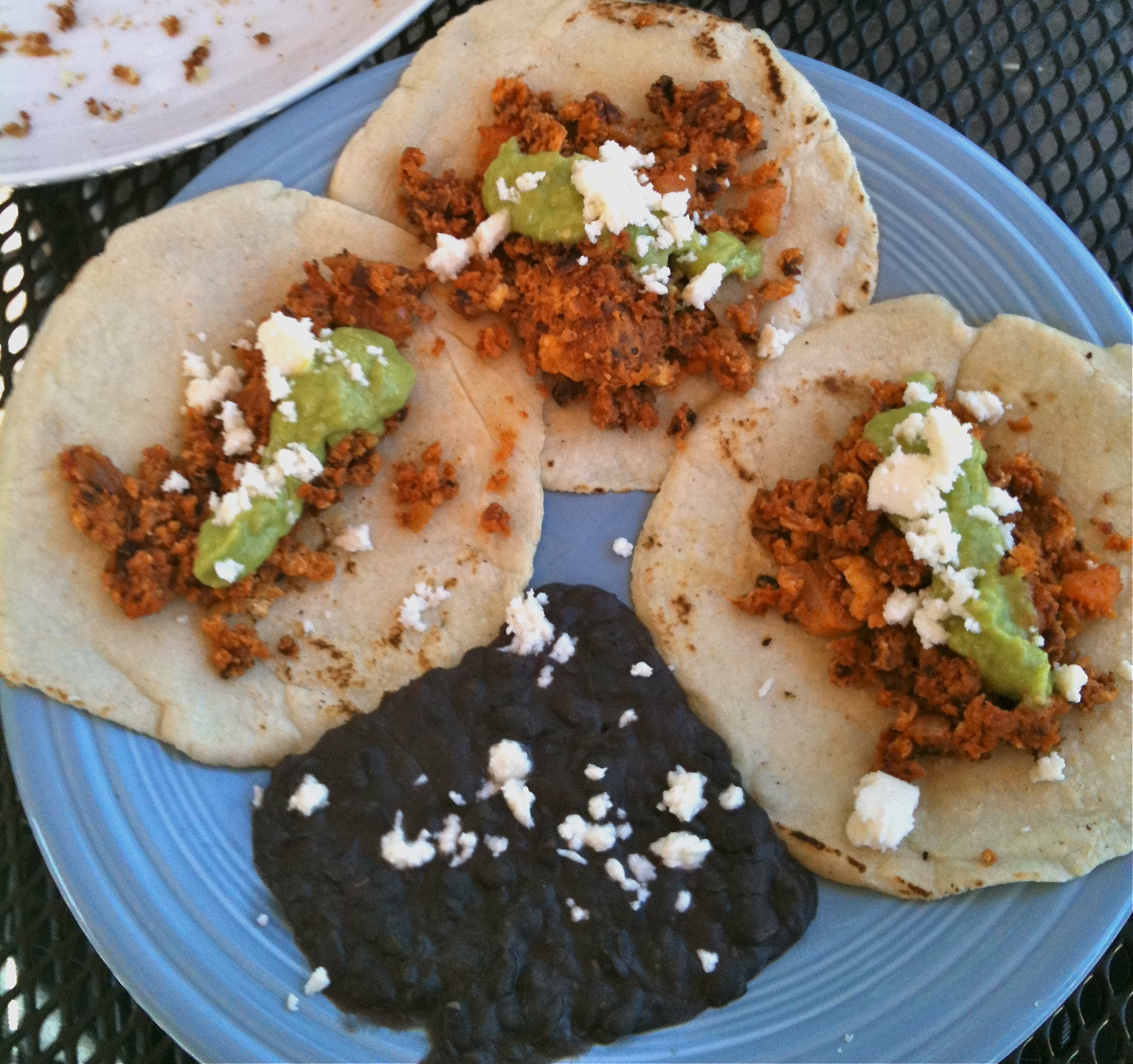 Breakfast Tacos w/ Avo-tomatillo Salsa