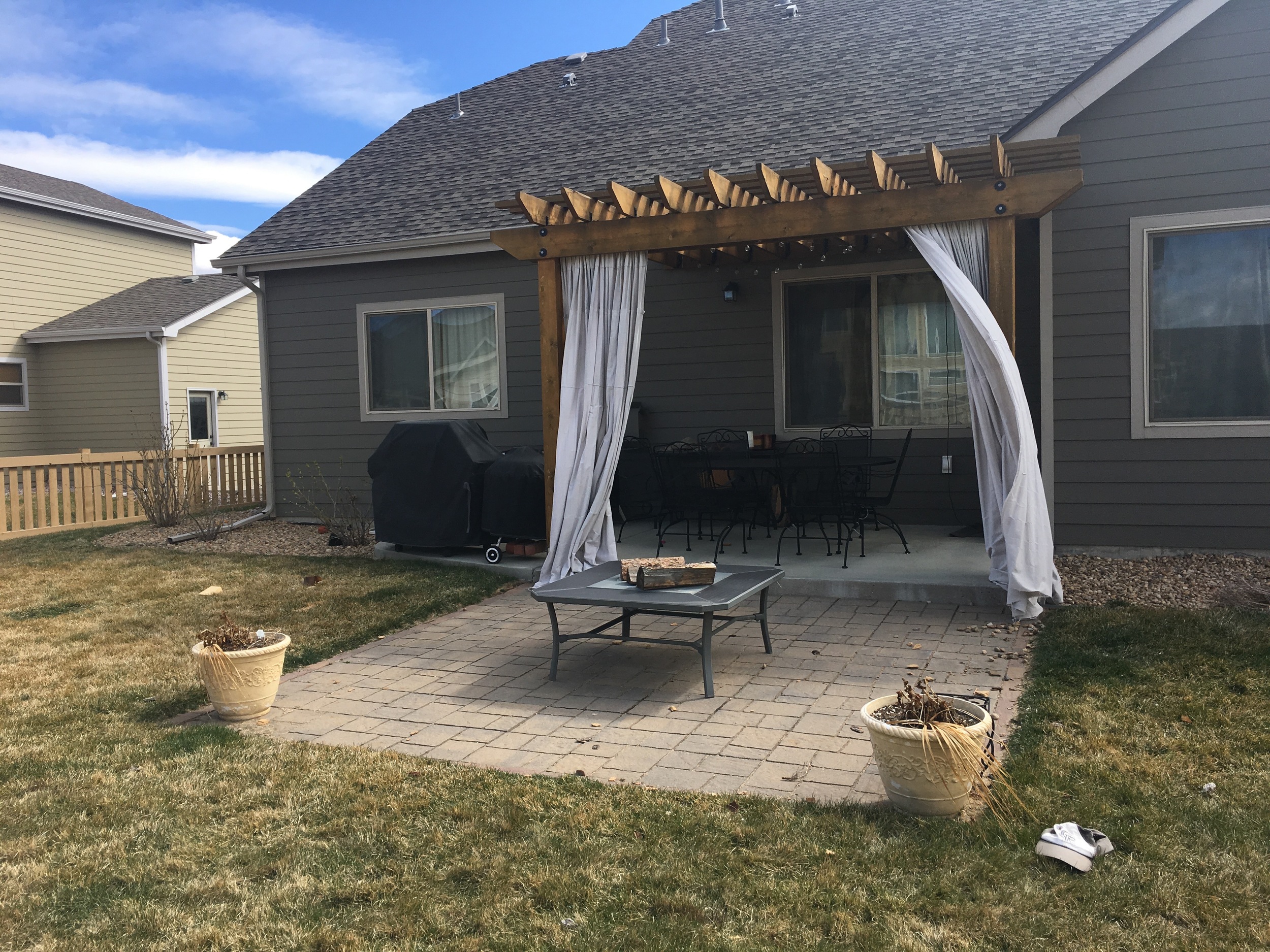 Our patio before...