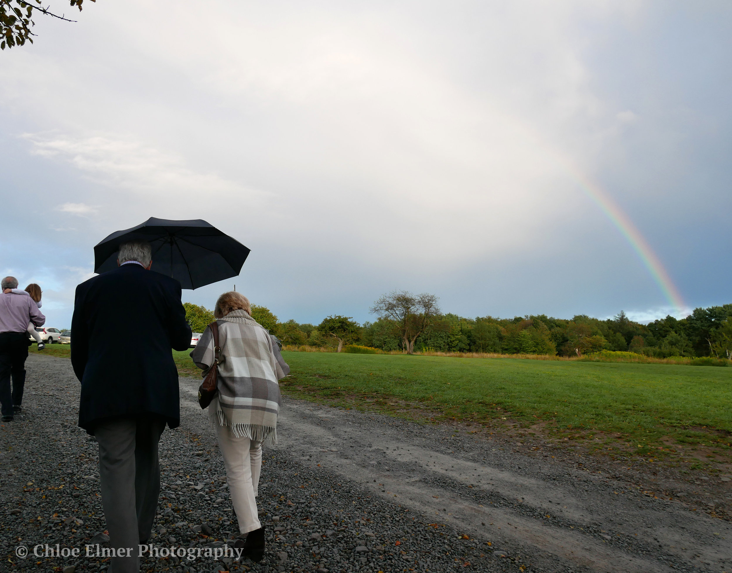A beautiful rainbow showed itself on rehearsal day!