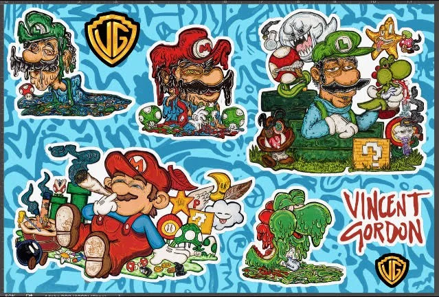 Mario Sticker Sheet