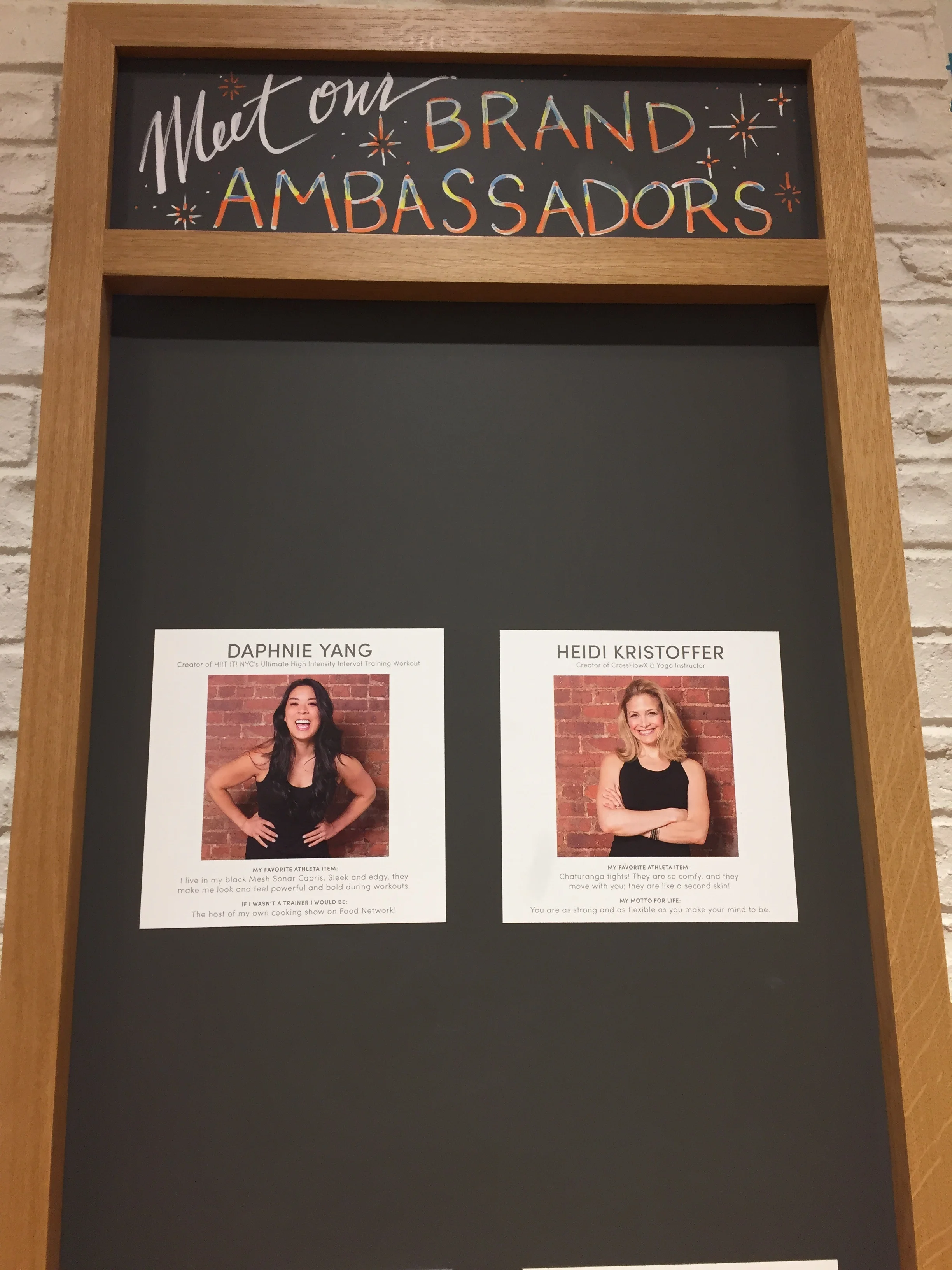 Fun and flexible Athleta display