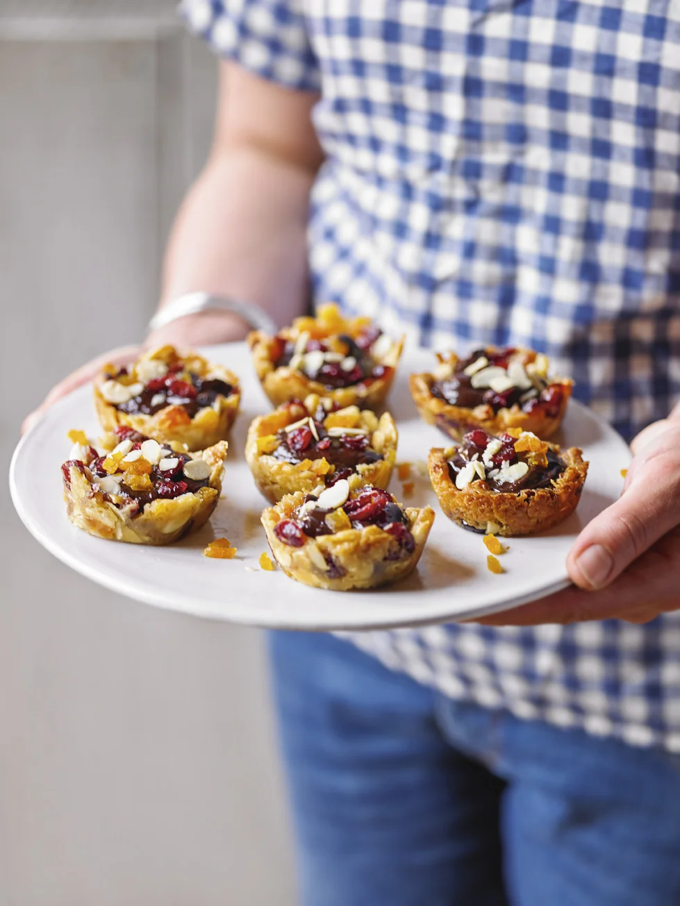 Chocolate Florentine Tarts