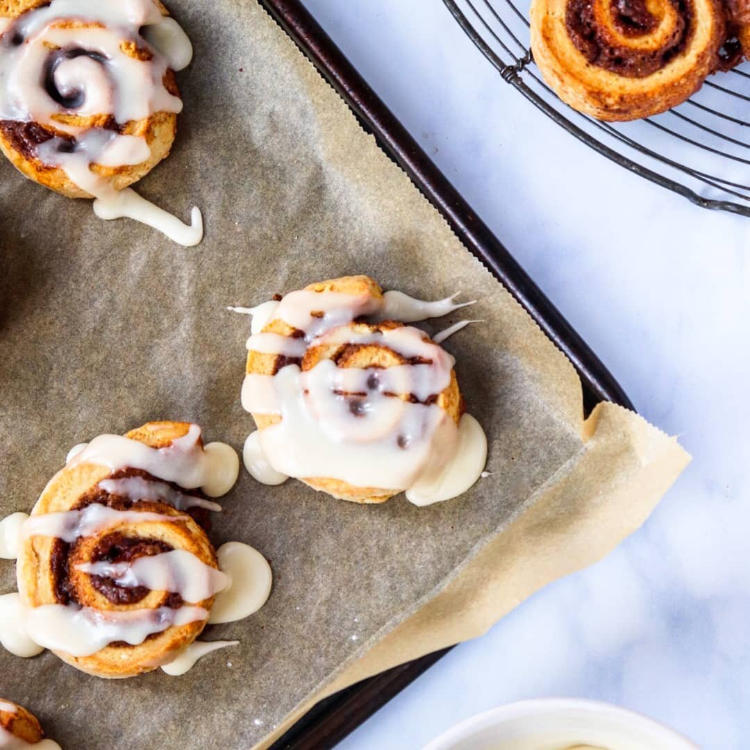 Cinnamon Swirl Scones ⁠&bull;
⁠
Loved making these cinnamon swirl scones live with @bramberbakehouse this afternoon! Thanks to all who joined in. I had forgotten how easy and delicious these are; all the goodness of cinnamon buns in under 30 minutes,