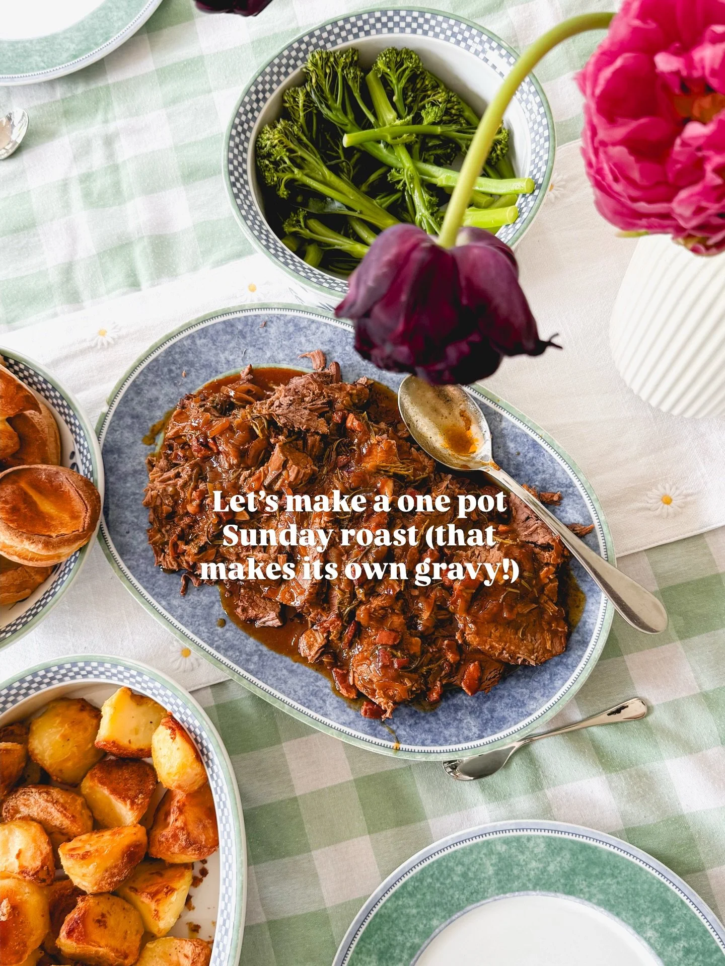 Your next Sunday roast inspiration for when you want something low effort and high flavour. Did you spot the controversial secret ingredients? They work together perfectly to create a rich, balanced, umami gravy.

Comment RECIPE and I&rsquo;ll send y