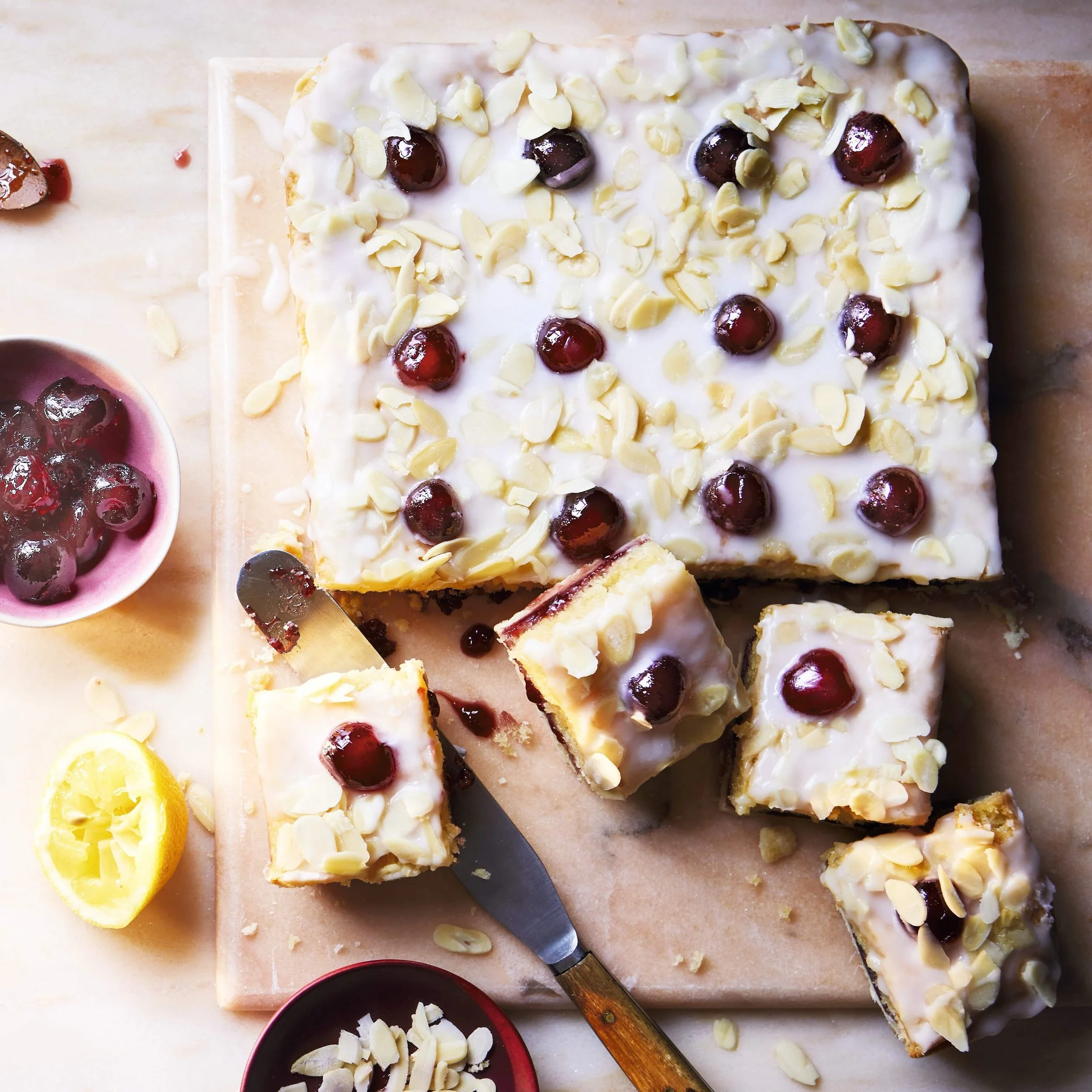 Cherry Bakewell traybake 🍒

The very lovely @poppydeyes made my Bakewell traybake last week and shared this gorgeous video documenting it - I wrote this recipe for @waitrose a few years ago and it&rsquo;s been a firm favourite ever since

Find the r