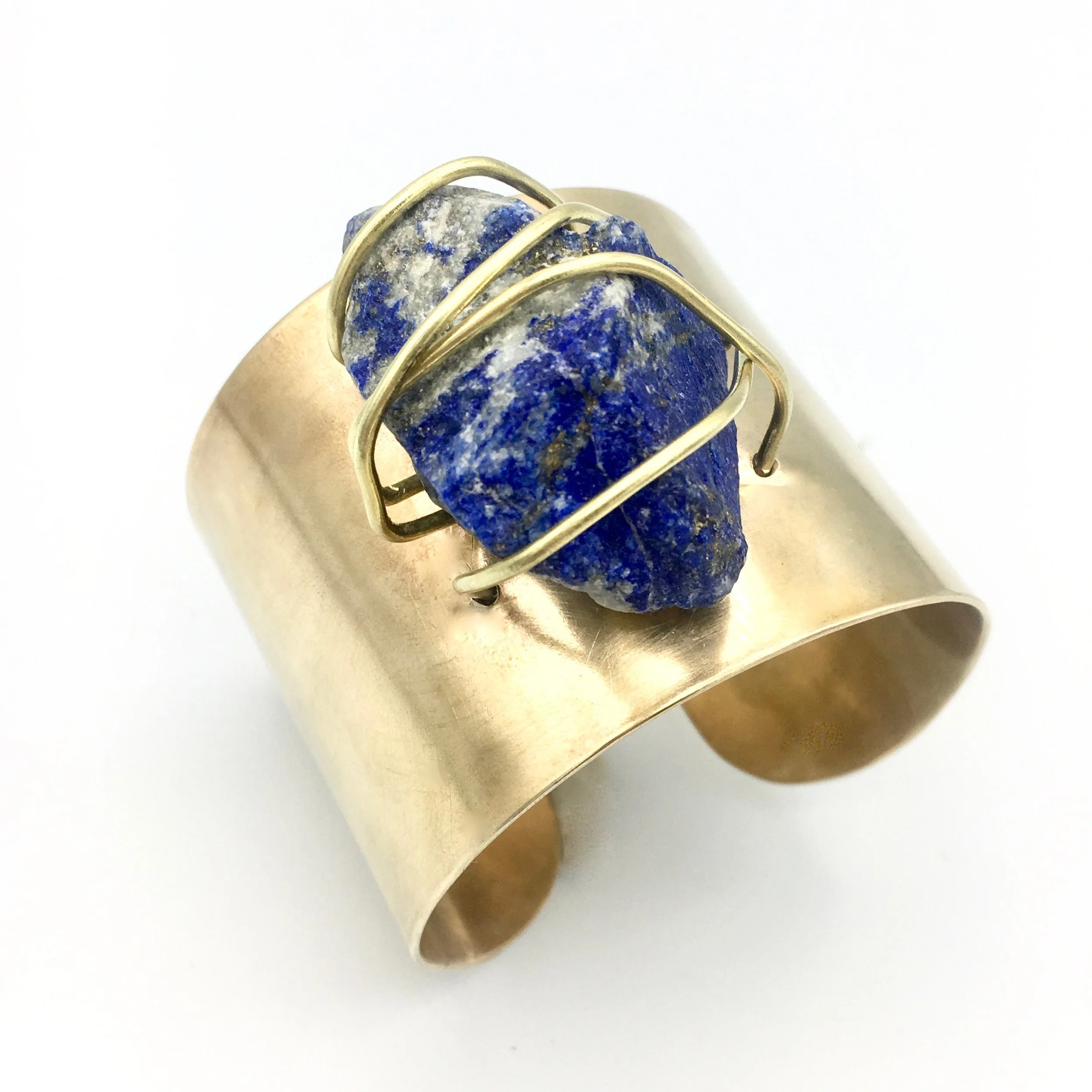 Rough Gemstone Cuff