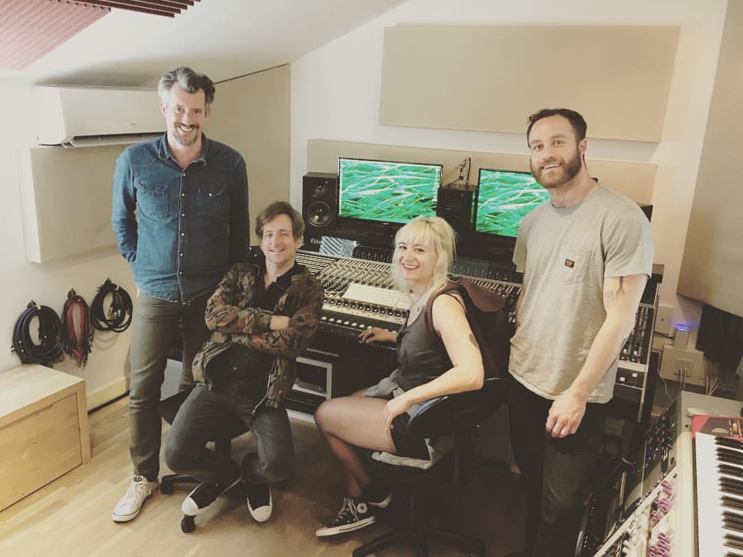 L to R: Producers Paul & Danny, band dirtbags Miesha & Sean