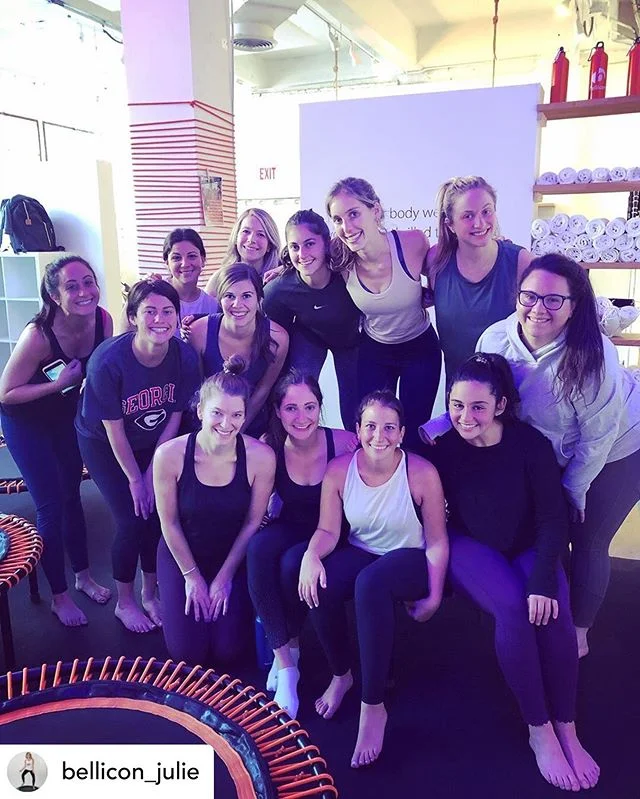 REPOST @bellicon_julie 📸🙌🏼 _
_
Congratulations, Jessica! Loved having you and all your long-time gals! Happy bachelorette 🥂💍💘
_
Want to host a private bounce party or corporate event at the studio?! Send us a DM to find out more 📥🍾🤸🏻‍♂️