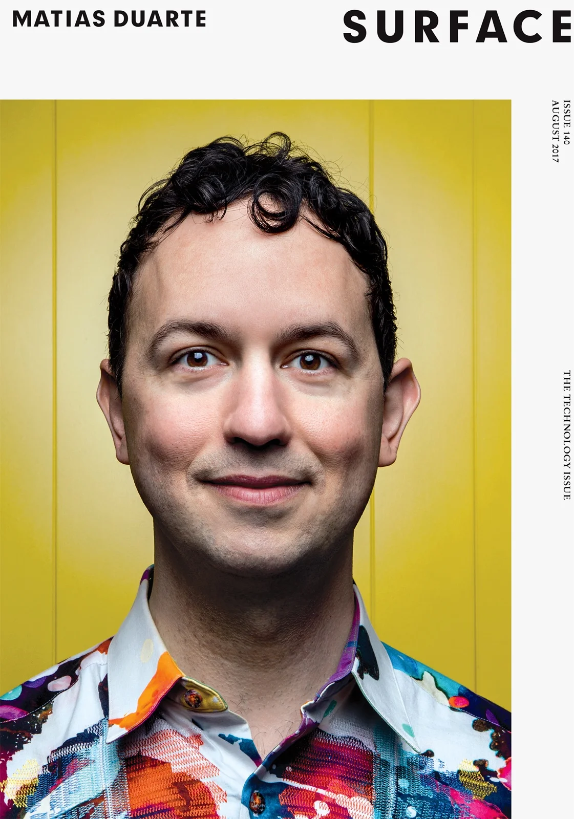 Matias Duarte, VP of design at Google, shot for SURFACE. 