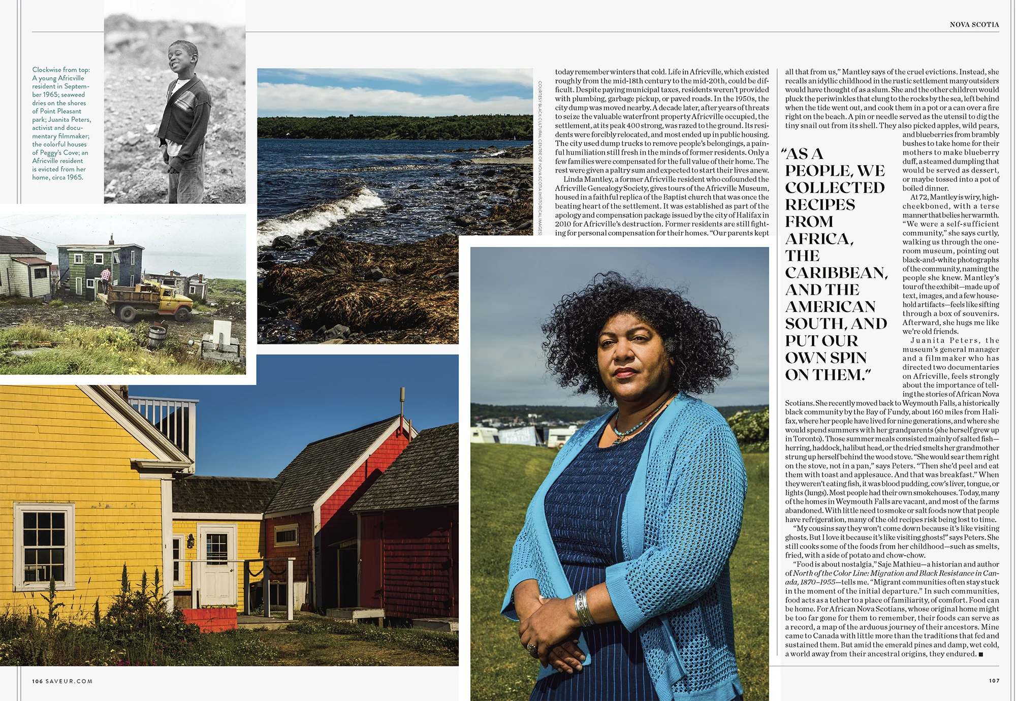 African Nova Scotian Cooking for Saveur Magazine