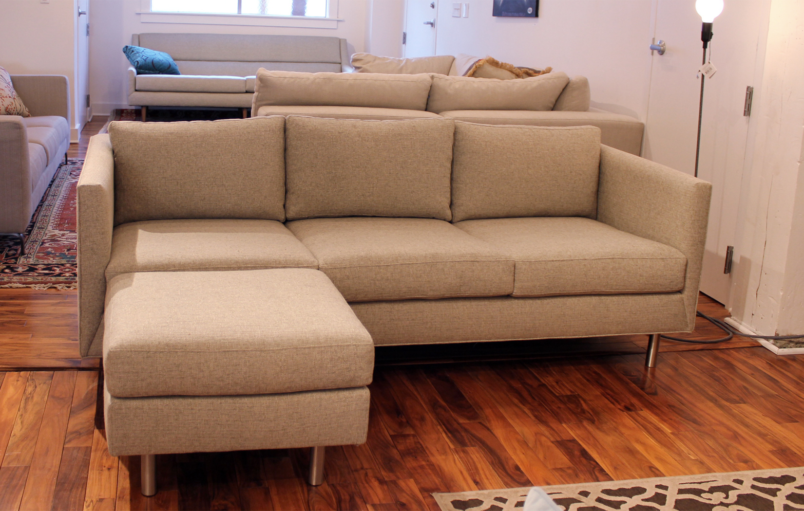 The Danielle Sofa + Ottoman