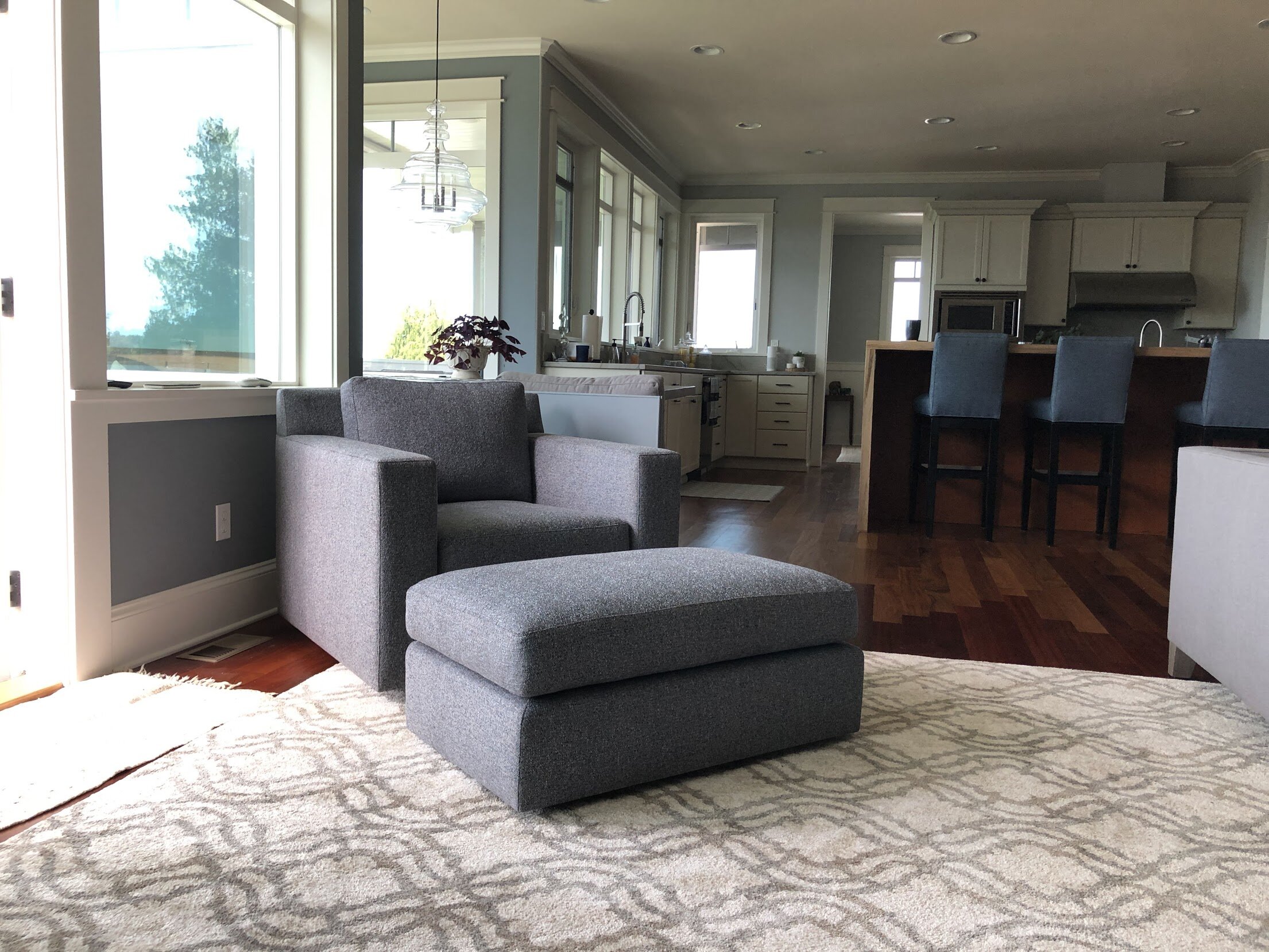 The Collins Chair | with matching Ottoman