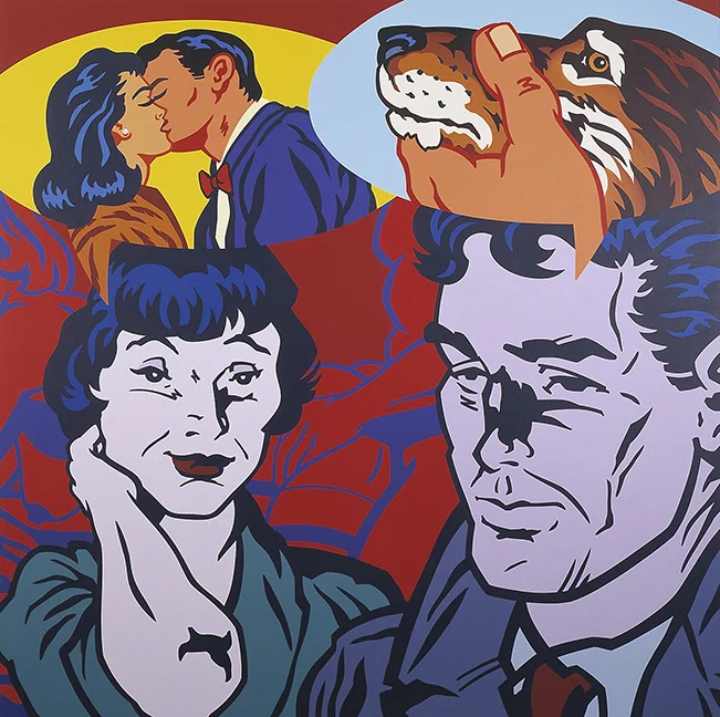 Kevin T. Kelly's "Modern Romance" (2001) hints at levels of truth between the sexes.
