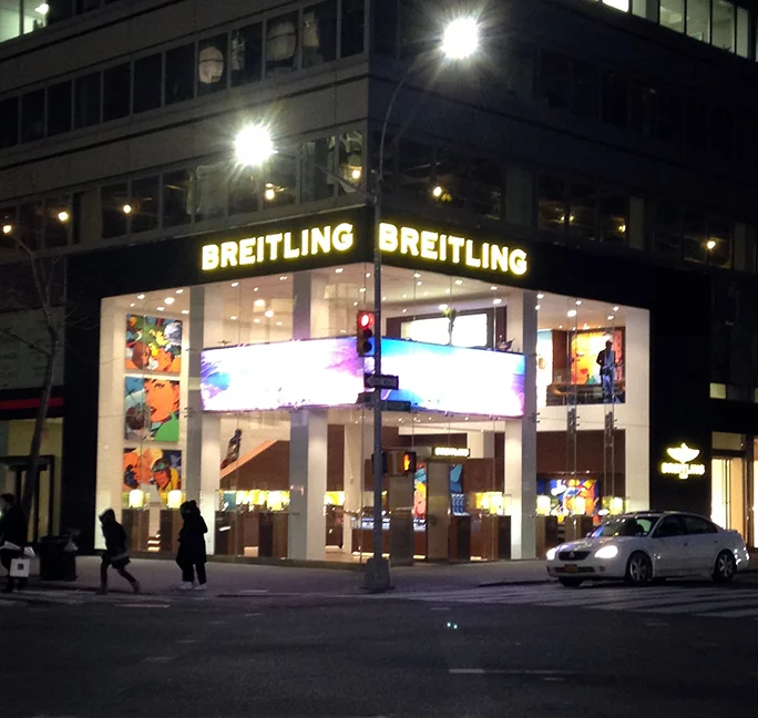 Boutique View at Night
